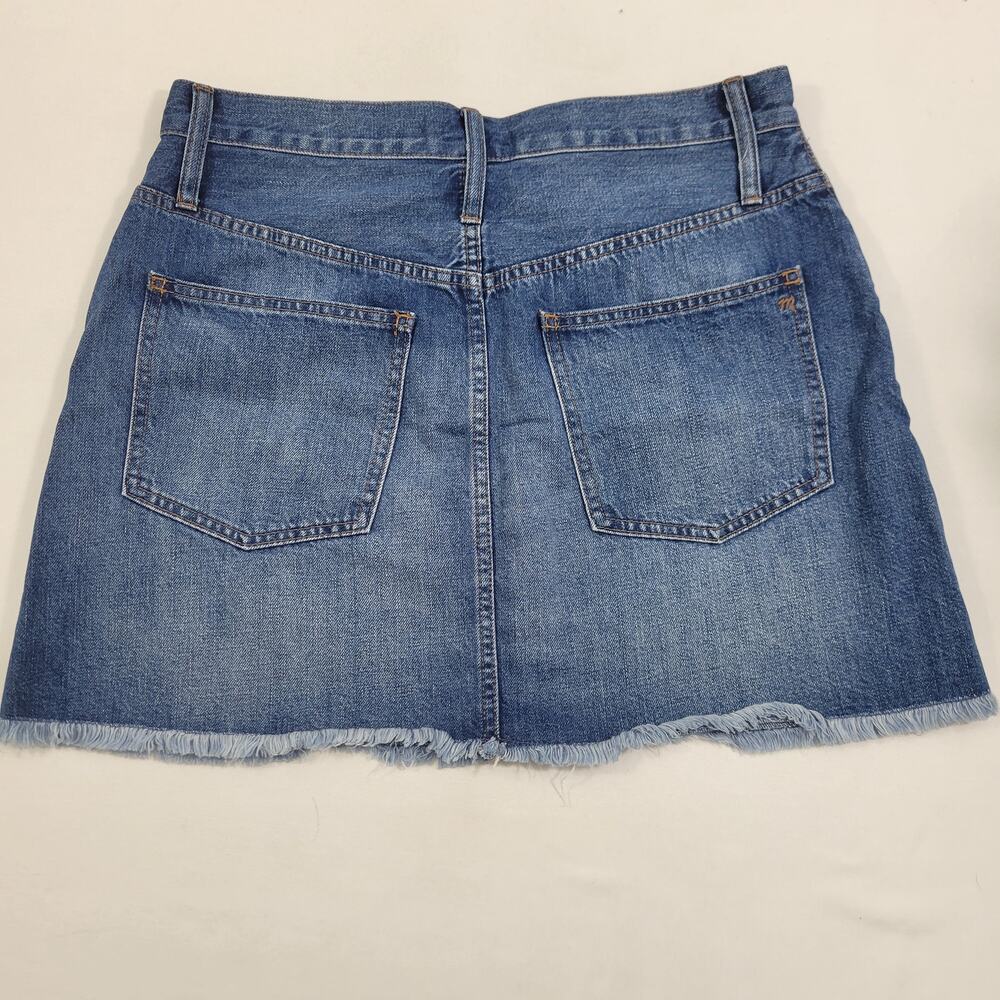 NWT Madewell Mini Denim Jean Skirt Raw Hem Size 30 11923-0120 - Picture 5 of 6